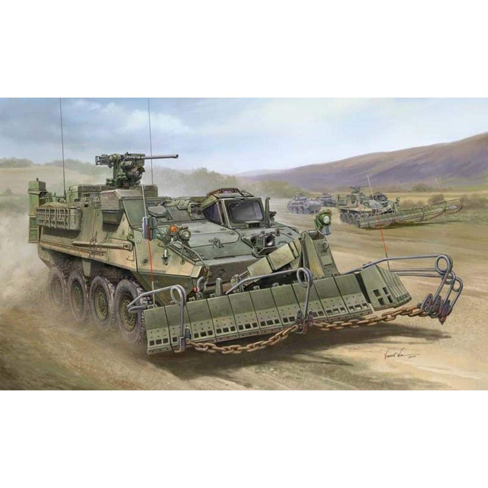 1/35 トランペッター「M1132 Stryker ESV地雷除去車輌」 Amazon.com: Trumpeter 1/35 M1132 Stryker Engineer Squad Vehicle